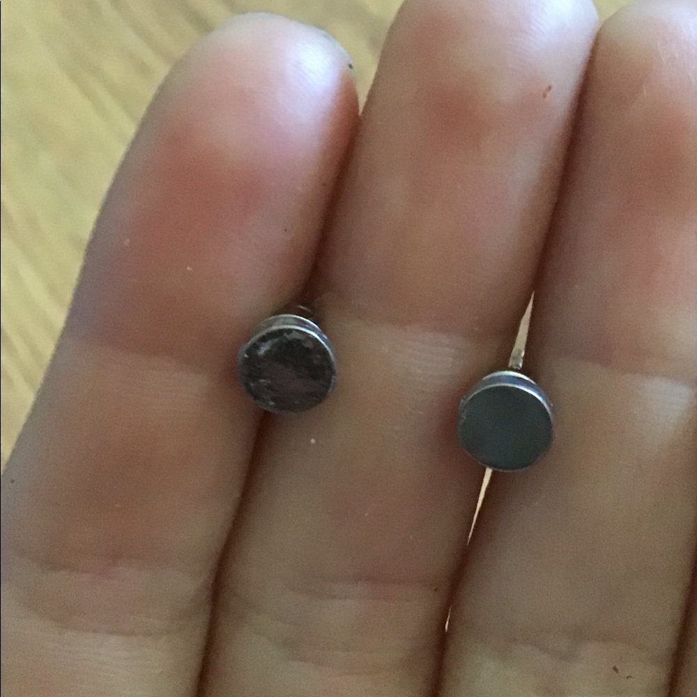 Silver earrings